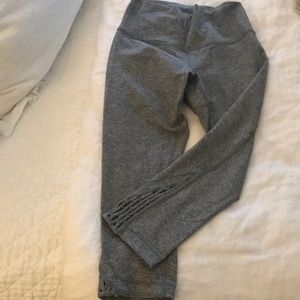 High waist Wunder Under with macrame leg detail